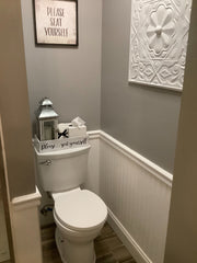 Please Seat Yourself Toilet Topper