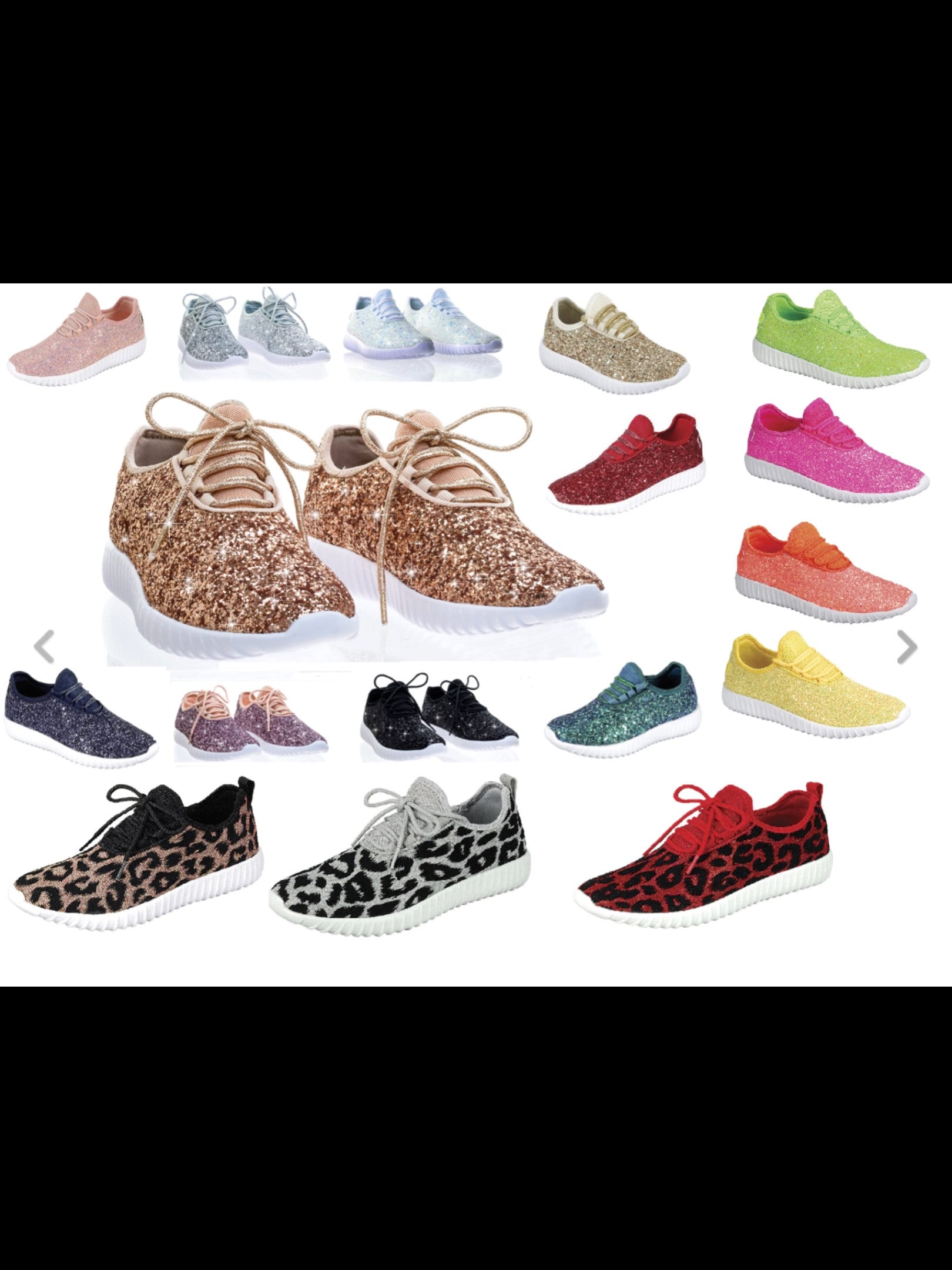 Florida Gator Glitter Sneakers