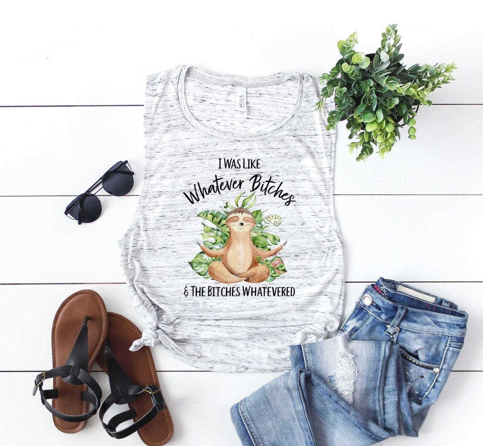Whatever Bitches Sloth Shirt