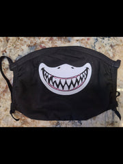 Shark Teeth Face Mask with Nose Wire