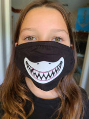 Shark Teeth Face Mask with Nose Wire
