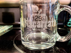 Personalized Best Teacher Ever Glass Mug