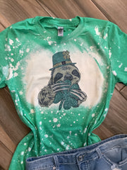 St. Patrick’s Day Sloth Bleached Tee