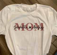 Custom Mom with Kids Names Shirt