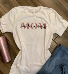 Custom Mom with Kids Names Shirt