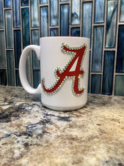 Alabama Crimson Tide Rhinestone Coffee Mug