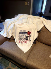 This is My Paper Gradin’ Netflix Watchin’ Coffee Drinkin’ Plush Teacher Blanket
