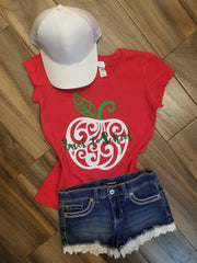 Back to School Apple Glitter Shirt