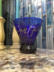 Customizable Blue Cosmopolitan Glass