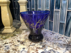 Customizable Blue Cosmopolitan Glass
