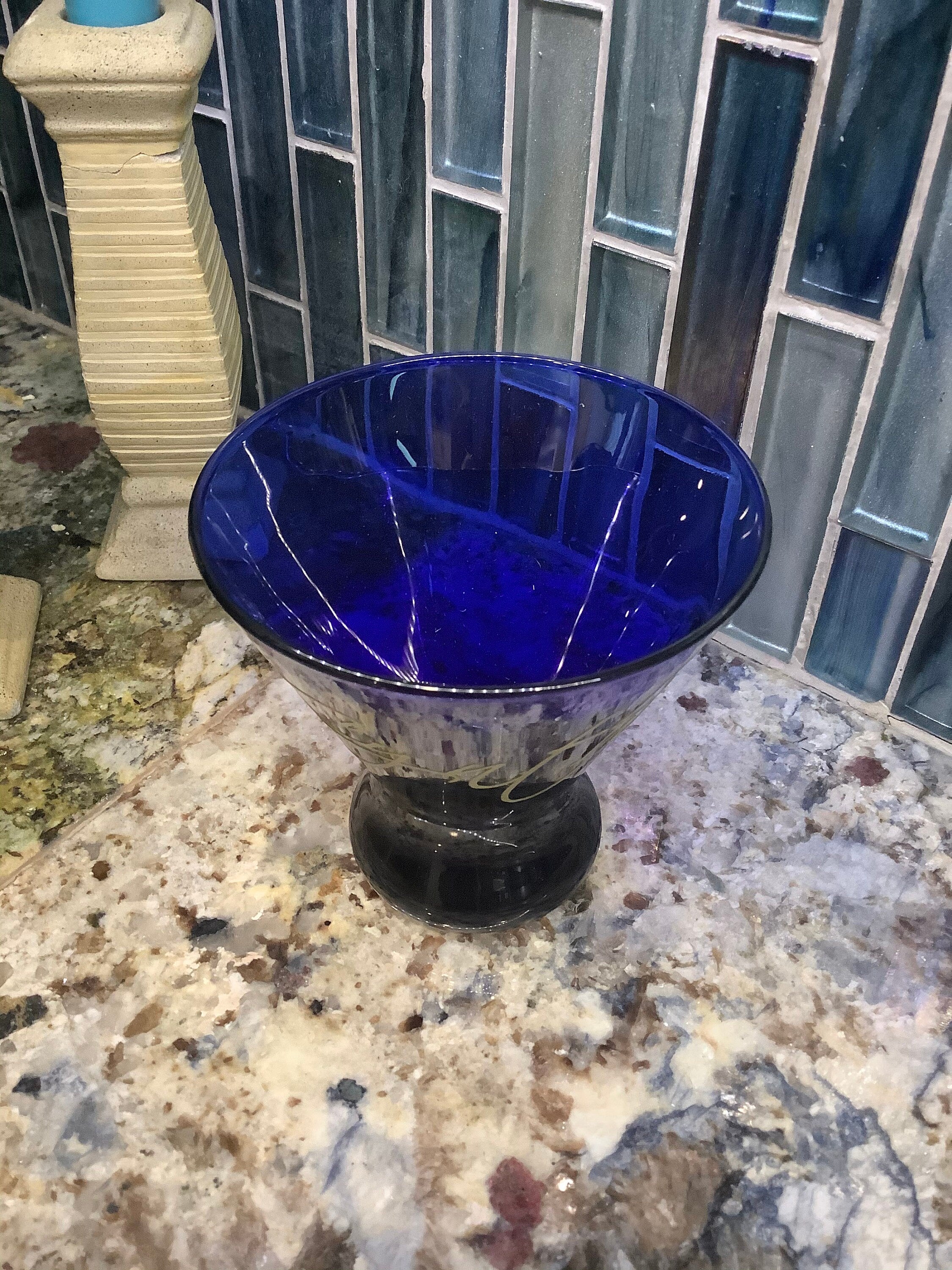 Customizable Blue Cosmopolitan Glass