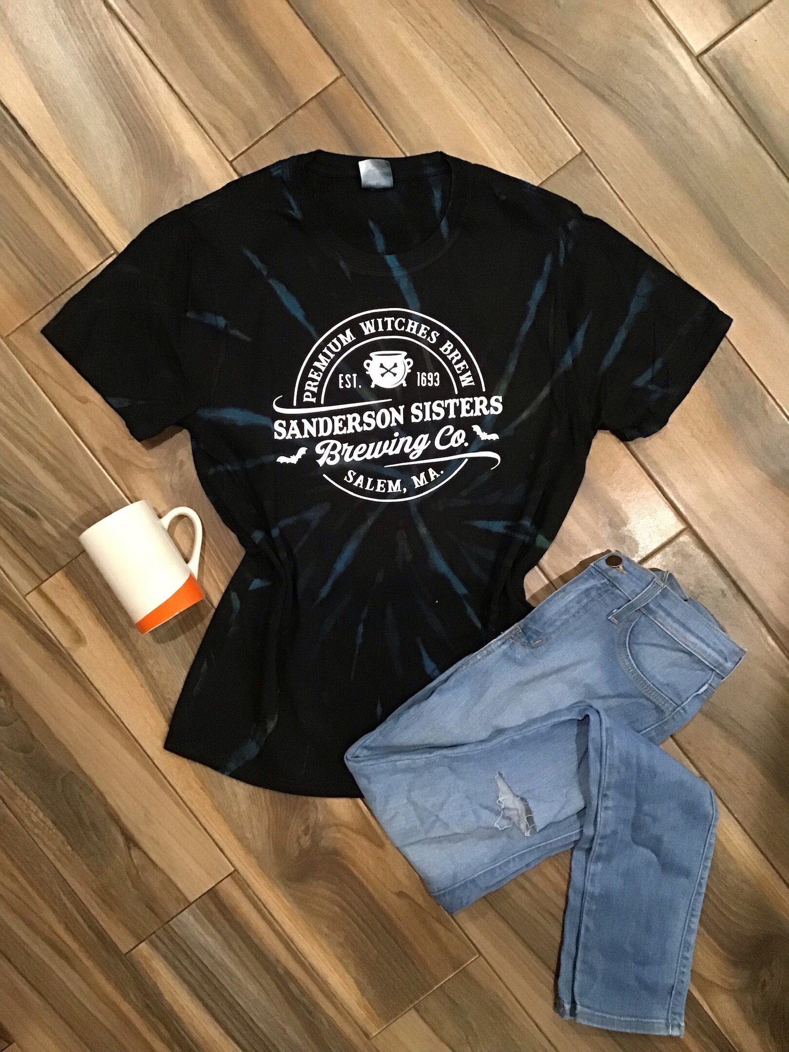 Sanderson Brewing Company Halloween Galaxy Tie Dye Shirt