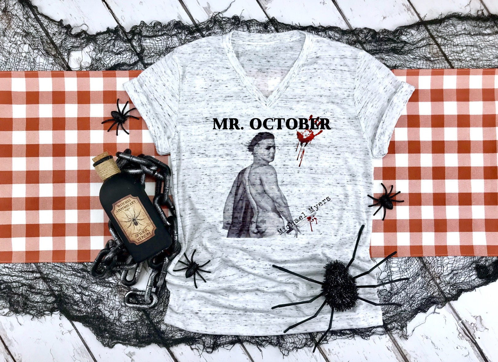 Mr October Michael Myers Sexy Horror Movie Halloween Shirt