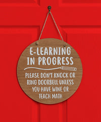 Home School E-Learning Front Porch Sign