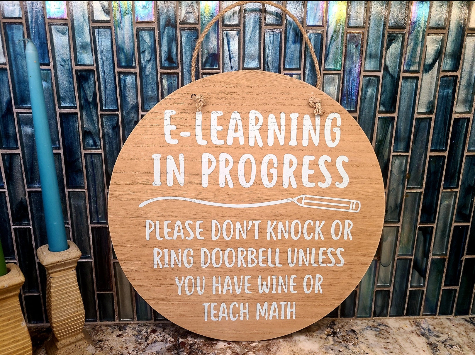 Home School E-Learning Front Porch Sign