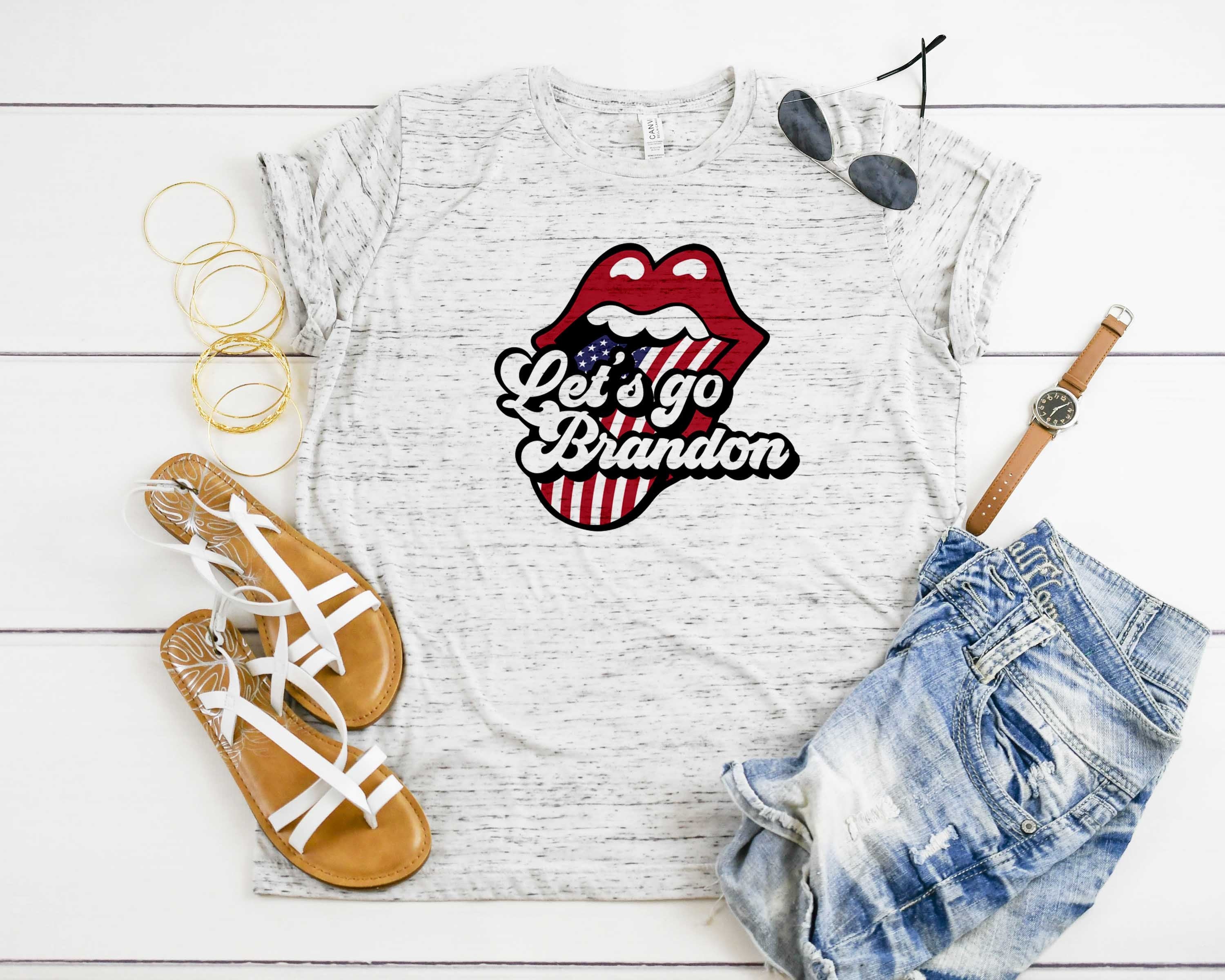 Let’s Go Brandon Tongue Shirt