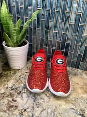 Georgia Bulldog Glitter Sneakers