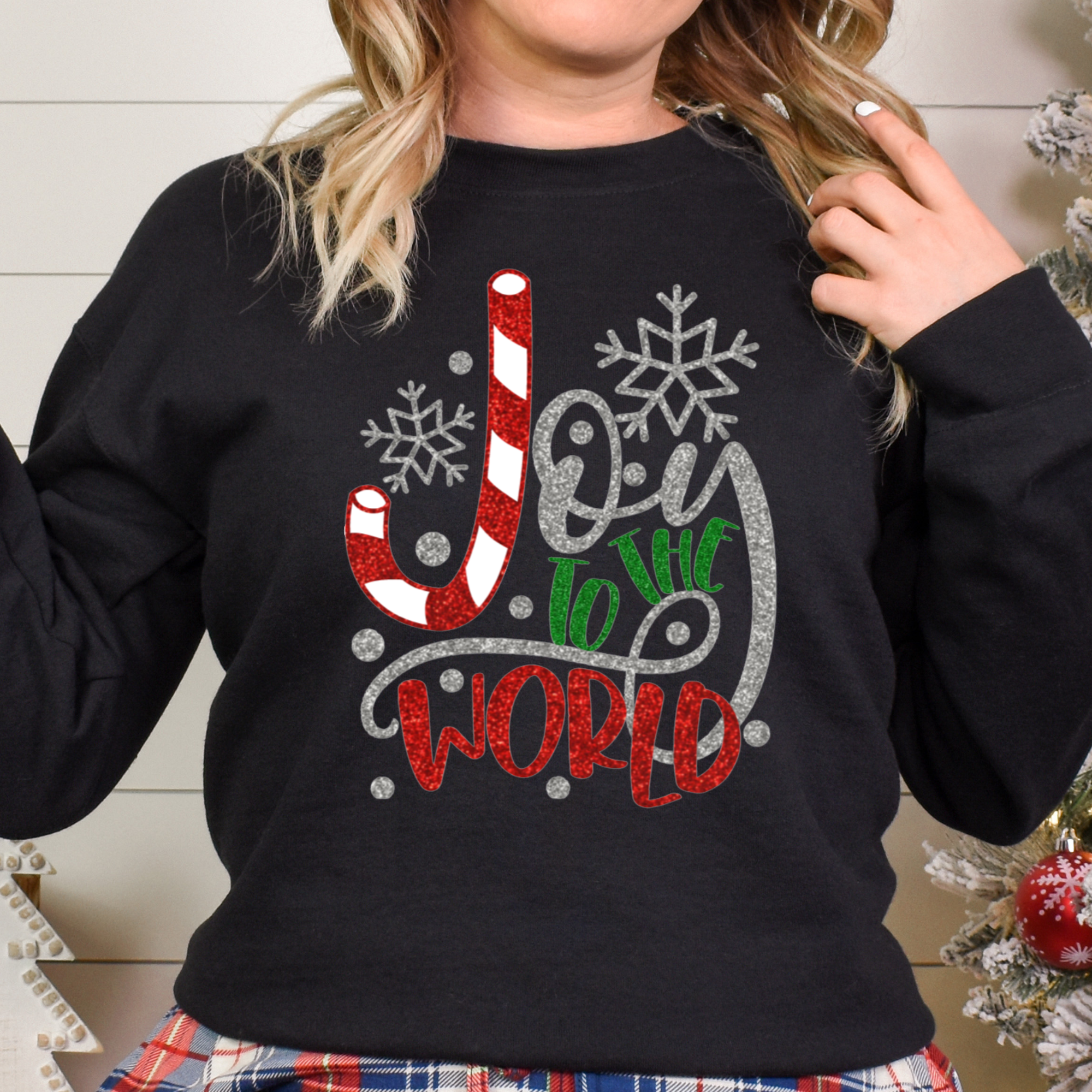 Joy To The World Glitter Shirt
