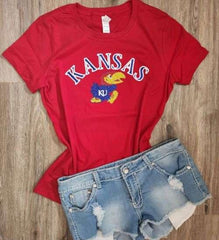The University of Kansas Glitter Top