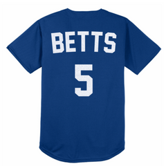 LA Dodgers Inspired Elton John Style Baseball Jersey - Blue
