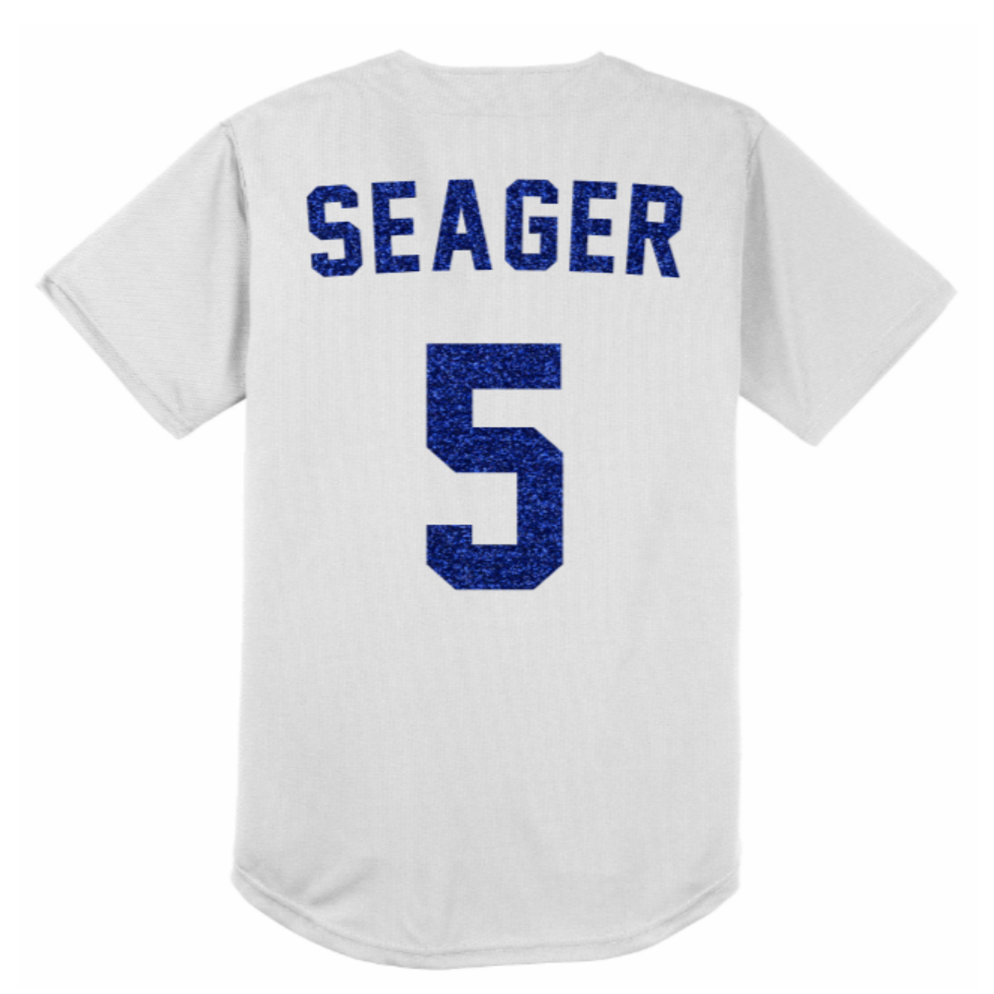 LA Dodgers Inspired Baseball Jersey - White