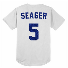 LA Dodgers Inspired Baseball Jersey - White