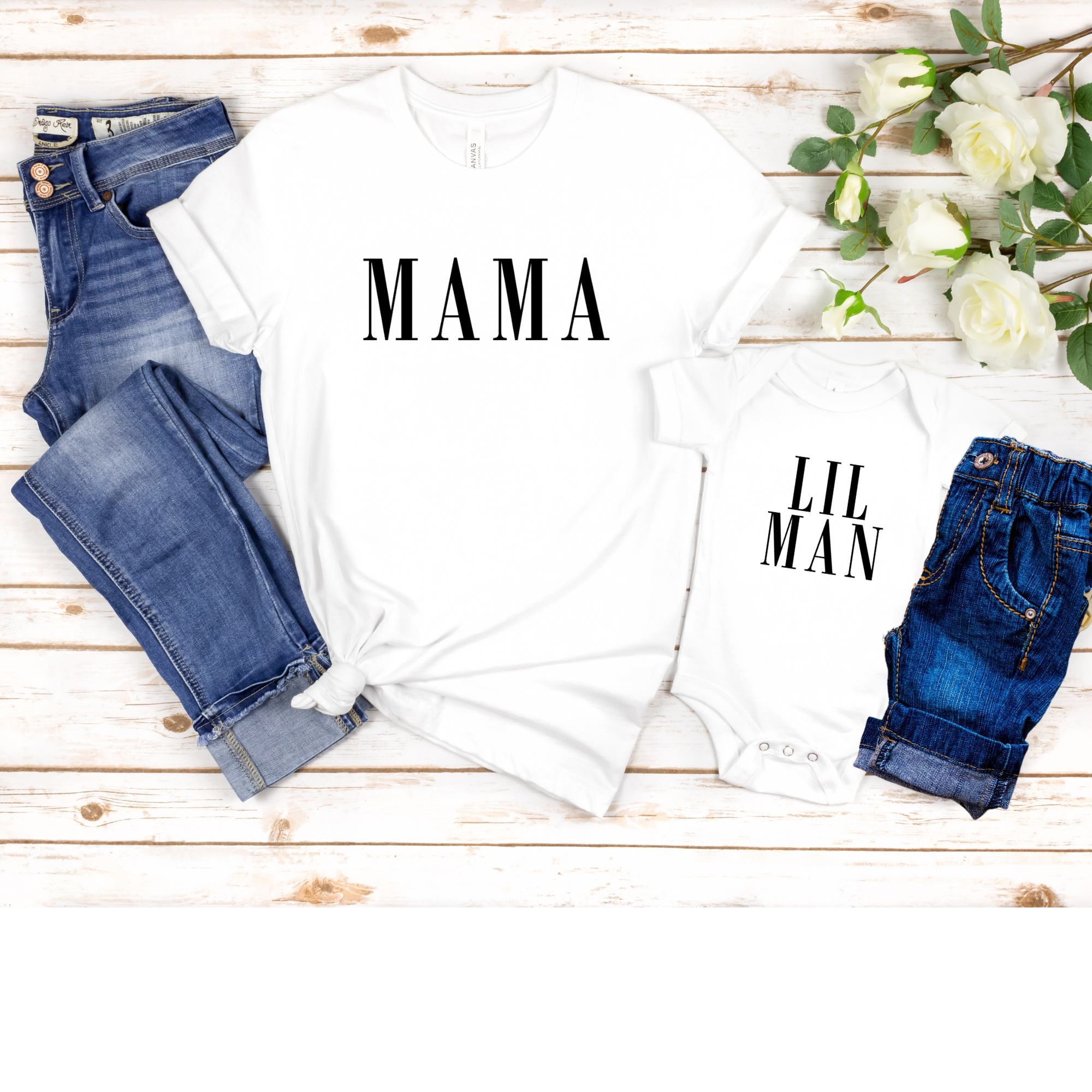 Mama and Lil Man Shirt Set