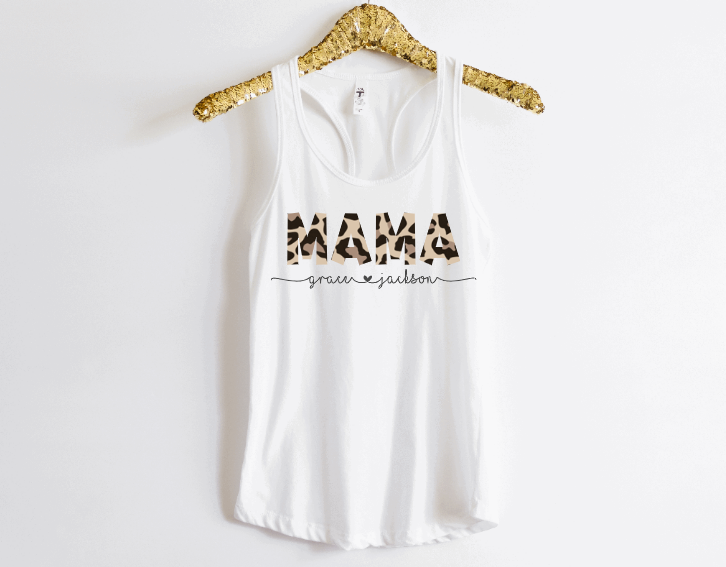 Custom Mom with Kids Names Shirt