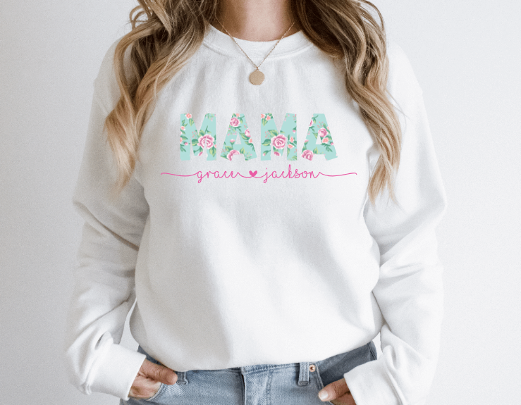Custom Mom with Kids Names Shirt