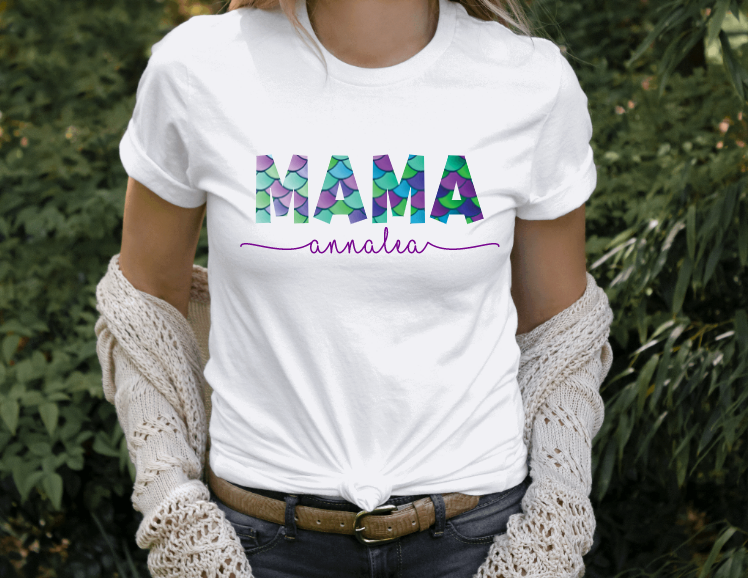 Custom Mom with Kids Names Shirt