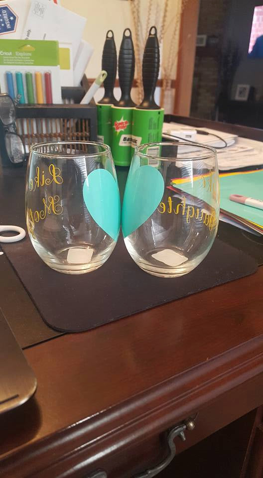 Like Mother Like Daughter Stemless Wine Glass Set