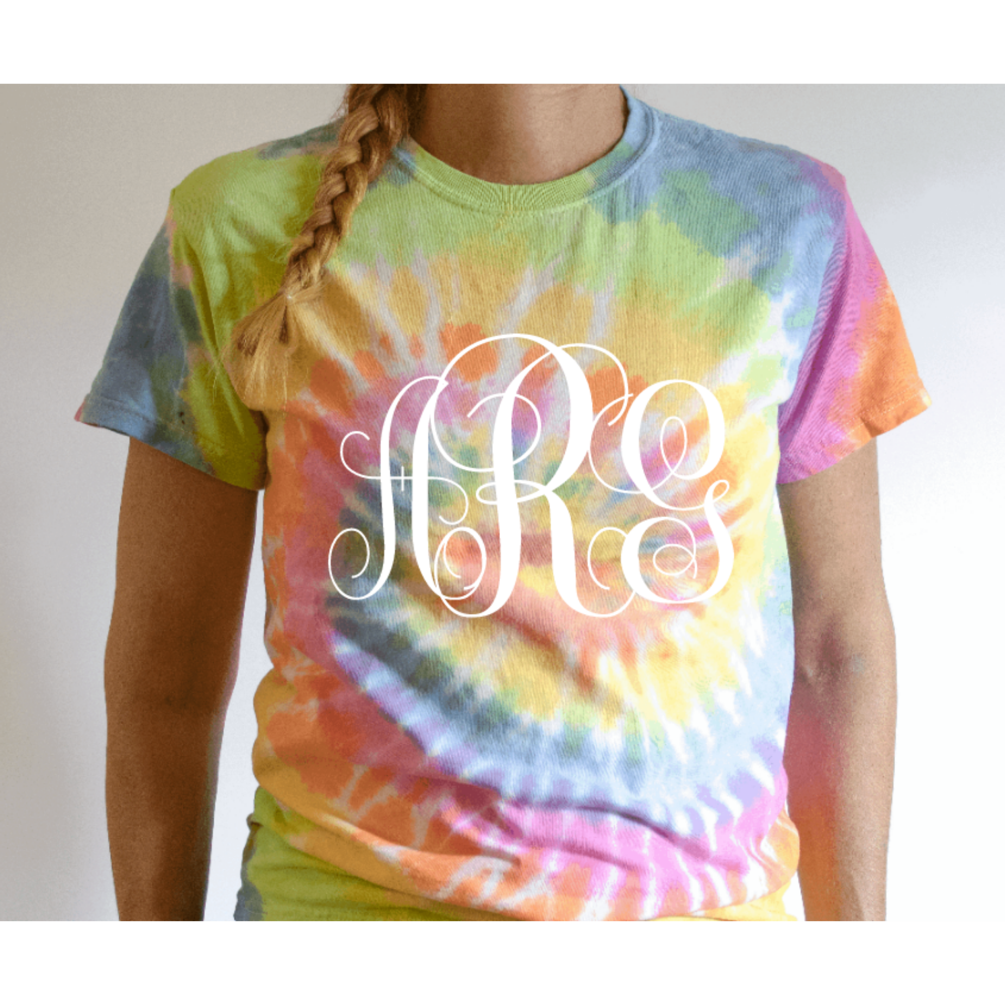 Monogram Tie-dye Shirt / Bachelorette Party Shirts / Sorority Tee / Wedding Party Tee / Monogrammed Kids Tee