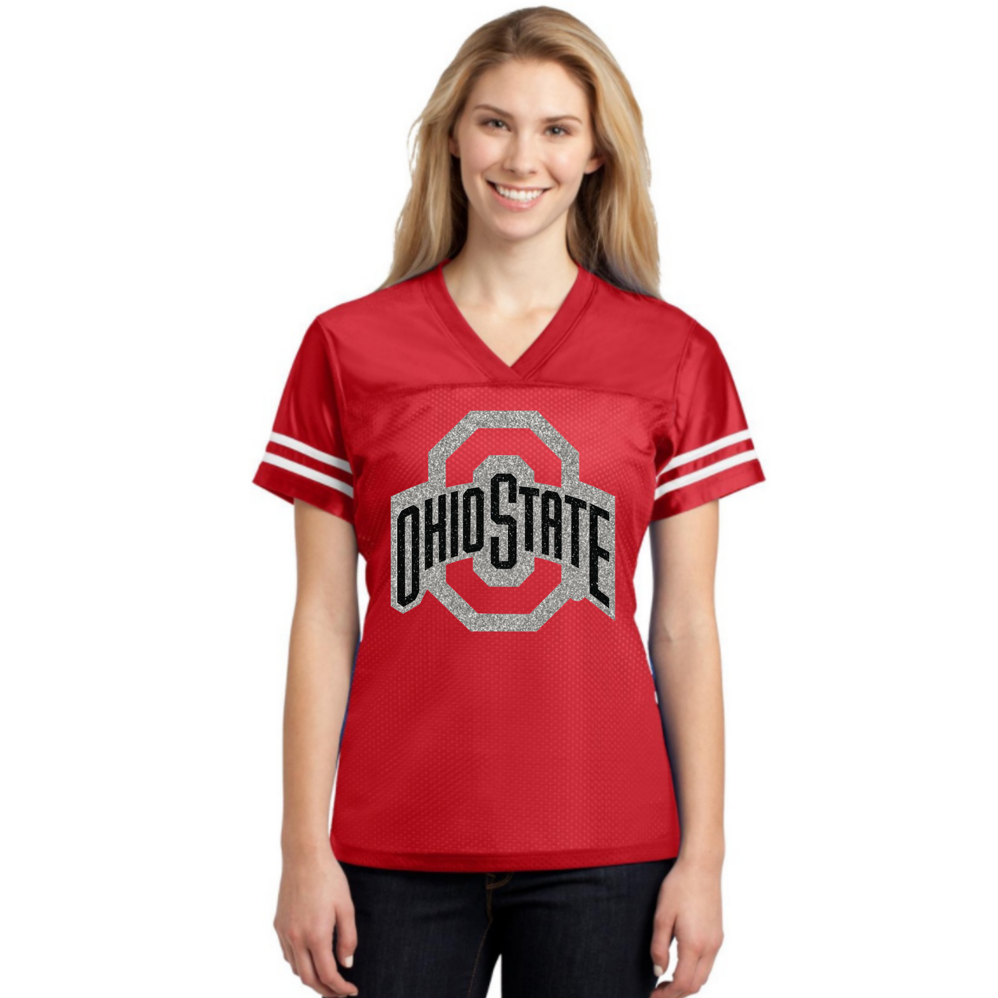 Ohio State Glitter Top