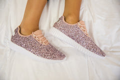 Pink Glitter Glam Sneakers