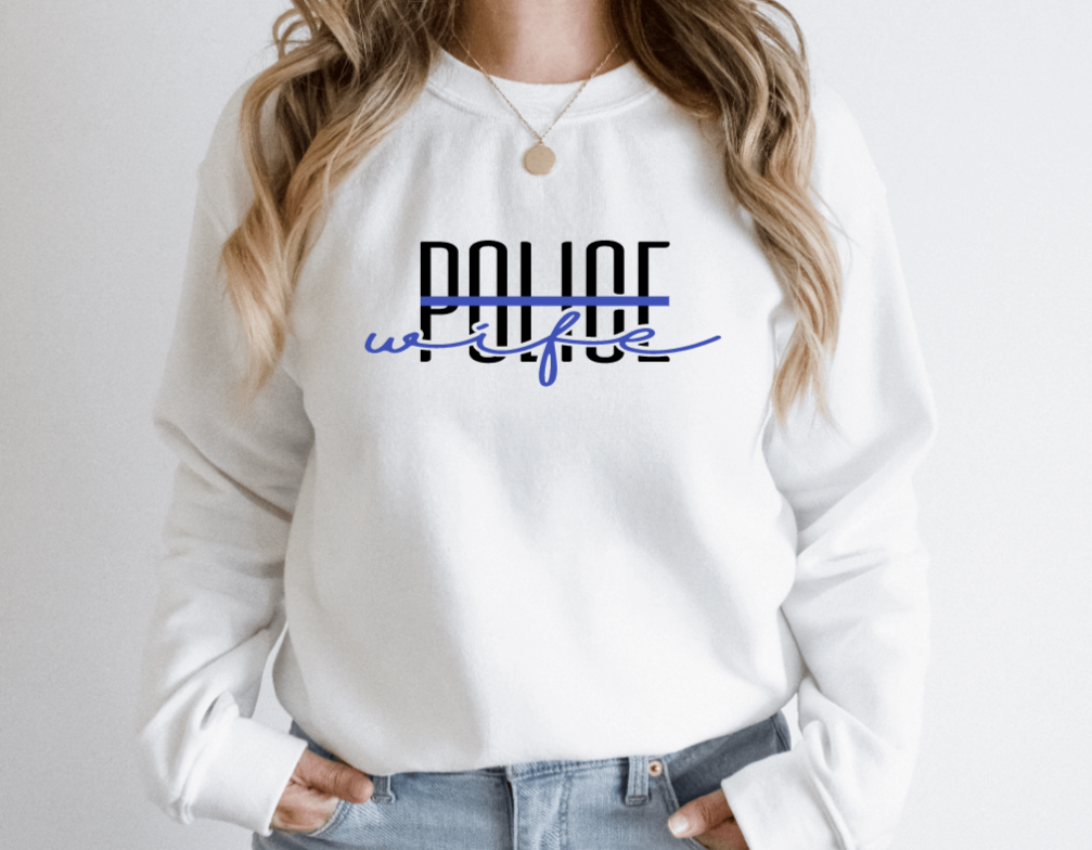 Police Thin Blue Line Wife Shirt