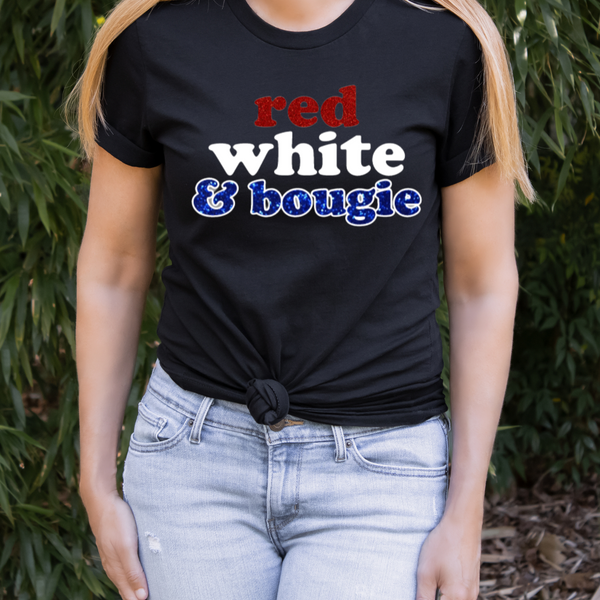 Red white online bougie shirt
