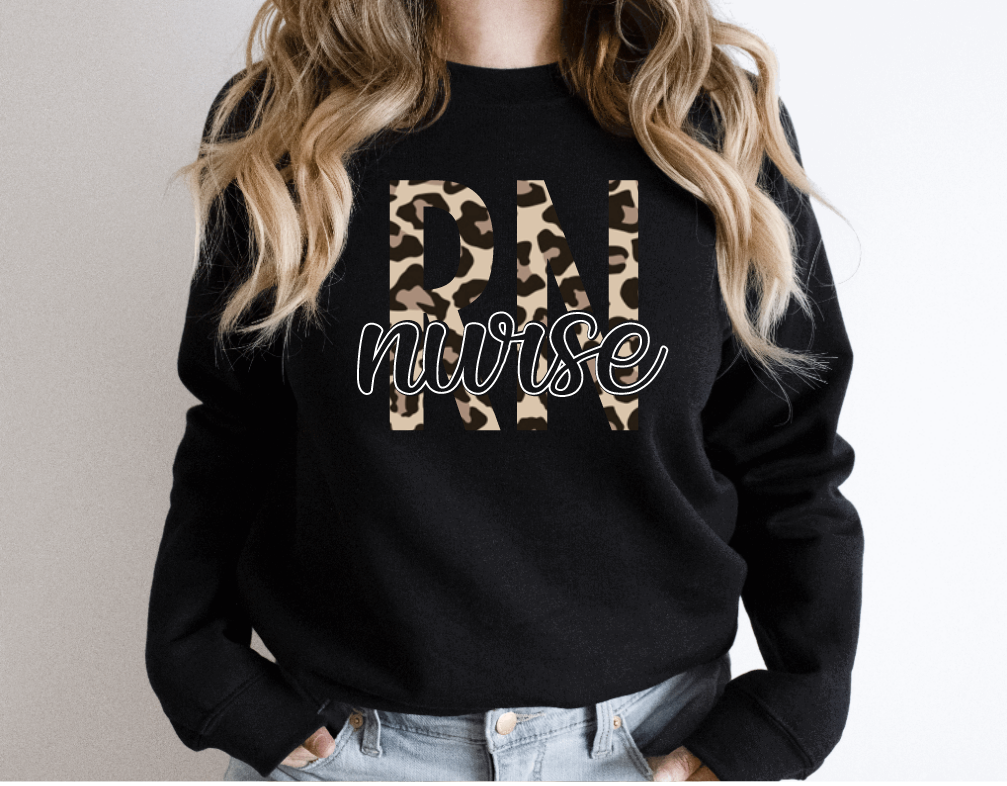 Customizable Registered Nurse Leopard Print Shirt