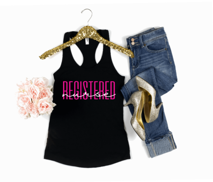 Registered Nurse Shirt / RN Shirt / Nursing School tee / RN Tank / Nurse Gift