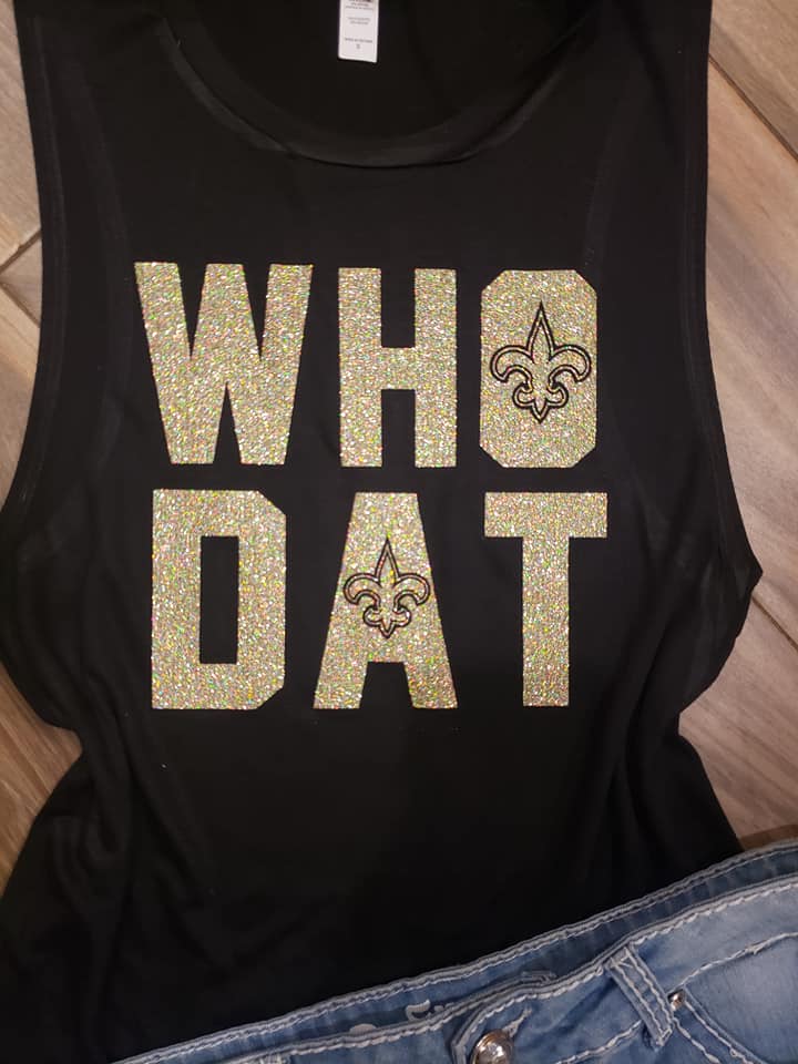 Who Dat Glitter Shirt