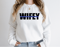 Police Thin Blue Line Wifey Shirt