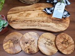 Custom Live Edge Closing Gift Set