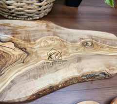 Personalized Large Olive Wood Cutting Boards