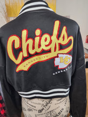 Custom Designed Team Cropped Letterman Jacket (6 Colors to Choose From!)