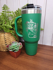 Custom Housekeeper 40 oz Tumbler with Handle