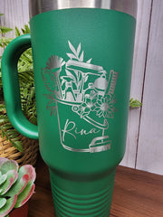 Custom Housekeeper 40 oz Tumbler with Handle