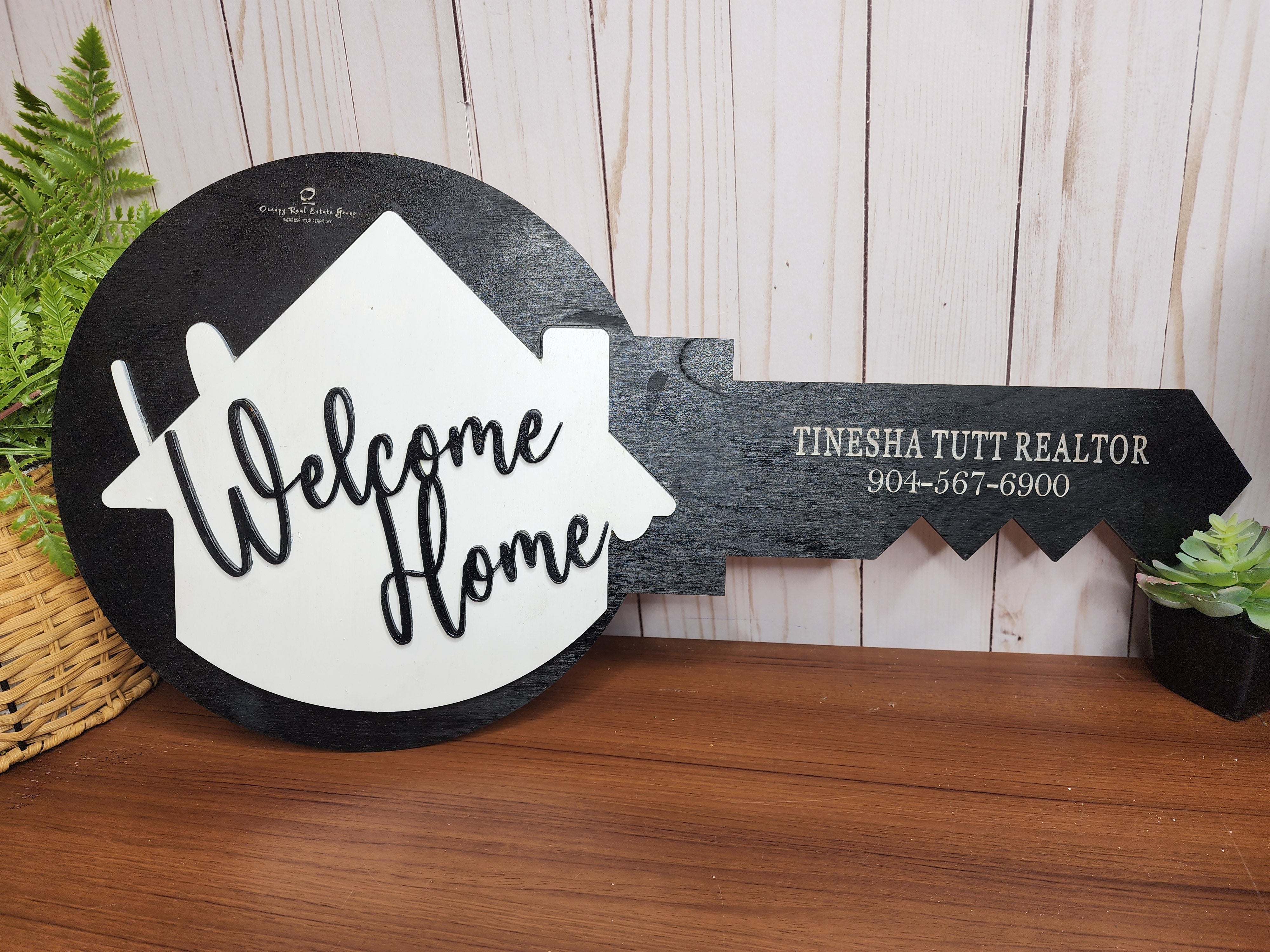 Welcome Home Realtor Key Sign