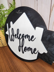 Welcome Home Realtor Key Sign