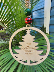 Personalized Christmas Tree Ornament