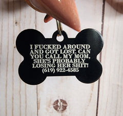 Funny Personalized Pet Collar Tag