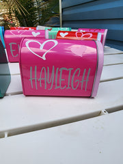 Custom Laser Engraved Kids Valentines Mailbox